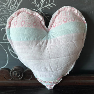 Quilt Heart Pillow