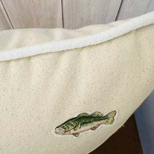 Trout & Bass Appliqué Pillow