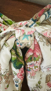 October Heirloom Bow- Waverly Floral Toile