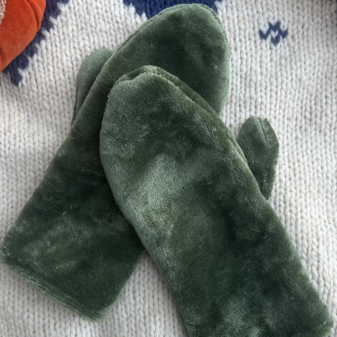 Olive Green Mittens