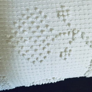 White Chenille Pillow