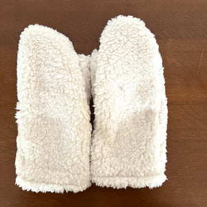 Sherpa Mittens- Cream