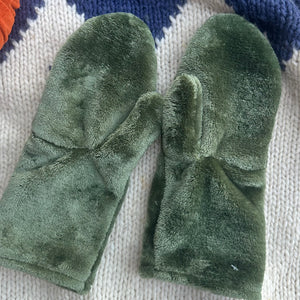 Olive Green Mittens