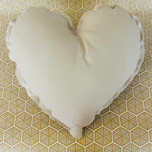 Pink Madras Heart  Pillow