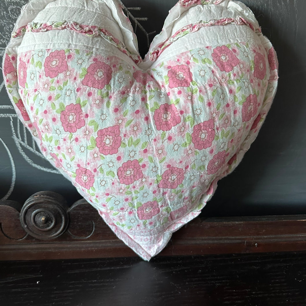 Quilt Heart Pillow