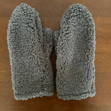 Sherpa Mittens- dark grey