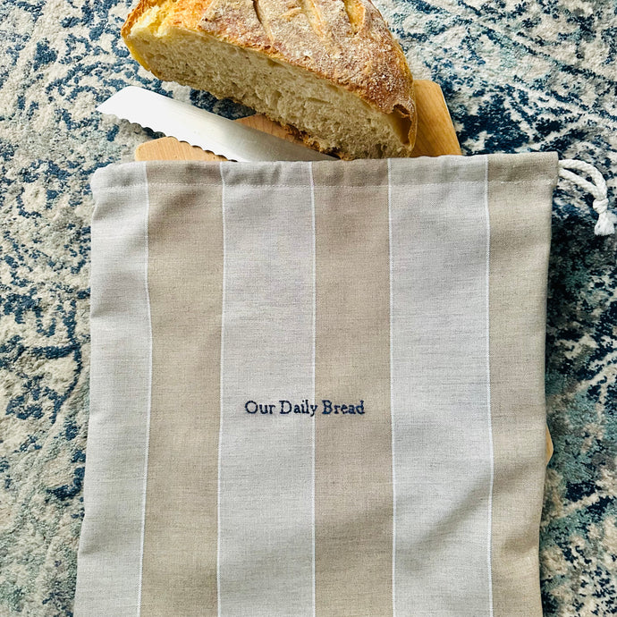 Our Daily Bread- Linen Bread Bag