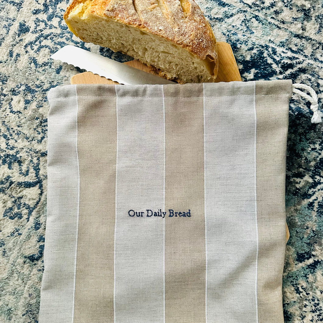 Our Daily Bread- Linen Bread Bag