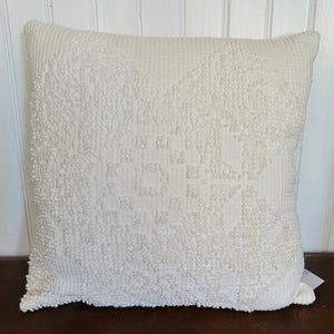 White Chenille Pillow