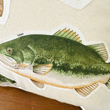 Trout & Bass Appliqué Pillow