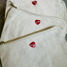 Scallop Postage Stamp Zippered Pouch
