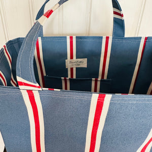Awning Stripe Grocery Totes