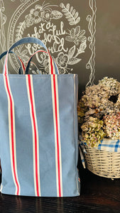 Awning Stripe Grocery Totes