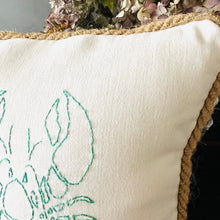 Aqua Embroidered Lobster
