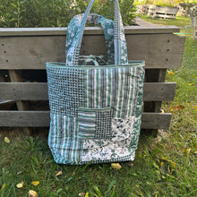 Sage “quilt” Tote