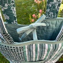 Sage “quilt” Tote