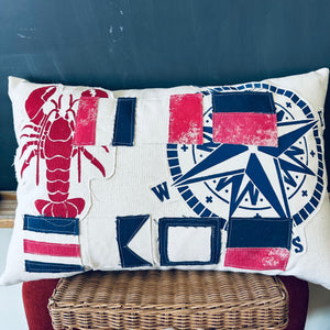 THE CAPE- Nautical Flag/Lobster and Compass Rose