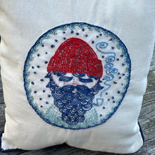 Sea Captain Embroidered Pillow