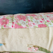 Blue Bird/Cherry Tree Branch Appliqué Pillow
