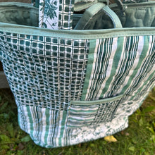 Sage “quilt” Tote