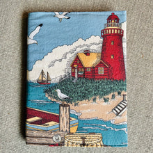 Vintage Lighthouse Fabric Notebook
