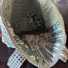 Sage “quilt” Tote