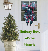 Holiday Madras Bow of the Month
