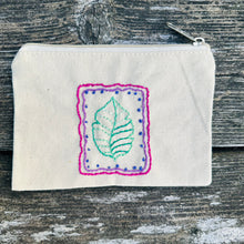 Ombré Leaf Zippered Pouch