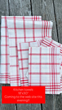 Red and White Check Kitchen Towels