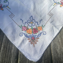cross stitch tablecloth