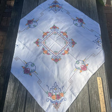 cross stitch tablecloth