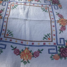 cross stitch tablecloth